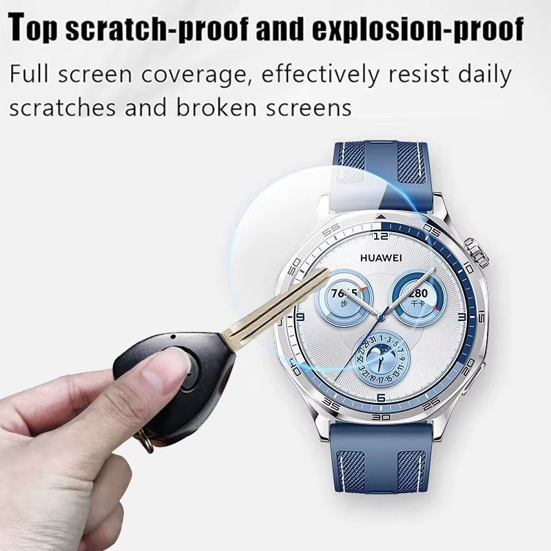 Huawei Uhrenschutzfilm, Glas, transparent, für GT 5 4 41mm 46mm GT5 Pro - Bild 3