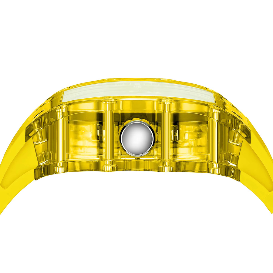 NIBOSI Armbanduhr Skeleton, Automatik, Quarz, Silikon, Schwarz, Herren - Bild 3
