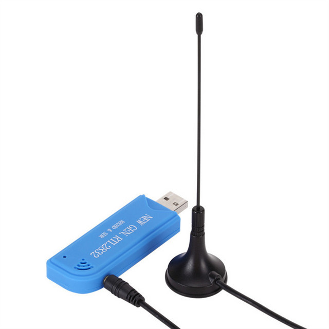 SDR Empfänger RTL2832U R828D A300U für FM-Empfang von 25 MHz bis 1760 MHz in Blau - Bild 1
