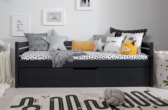 TiCAA Sofabett Naomi mit Ausziehbett für Teenager, Breite: 90 cm, Tiefe: 200 cm - Bild 1