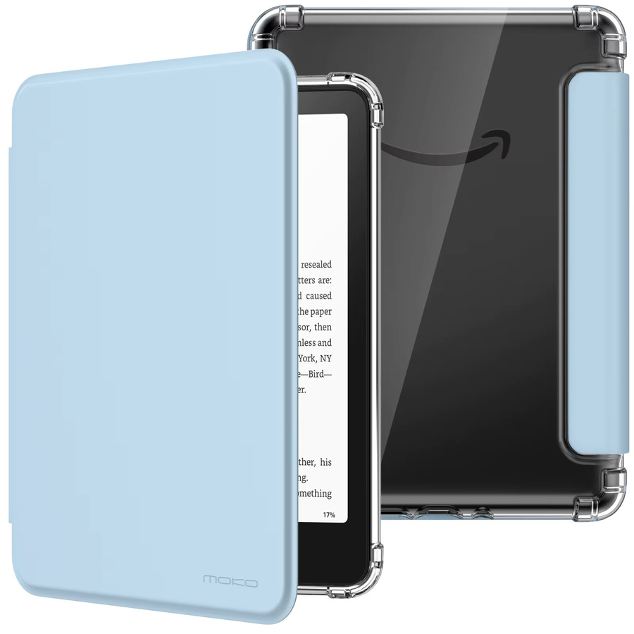 Schutzhülle für Kindle Paperwhite 7 Zoll 12. Generation 2024 und Kindle Colorsoft Signature Edition 2024 mit TPU-Rückseite und Auto Wake/Sleep Funktion in Pink - Bild 2