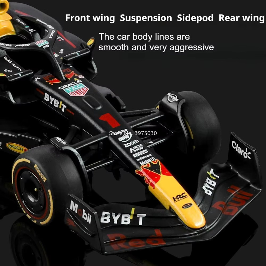 Oracle Red Bull Racing RB19 Verstappen, Spielzeugauto, 1:43 Maßstab, Legierungs-Druckgussmodell - Bild 2