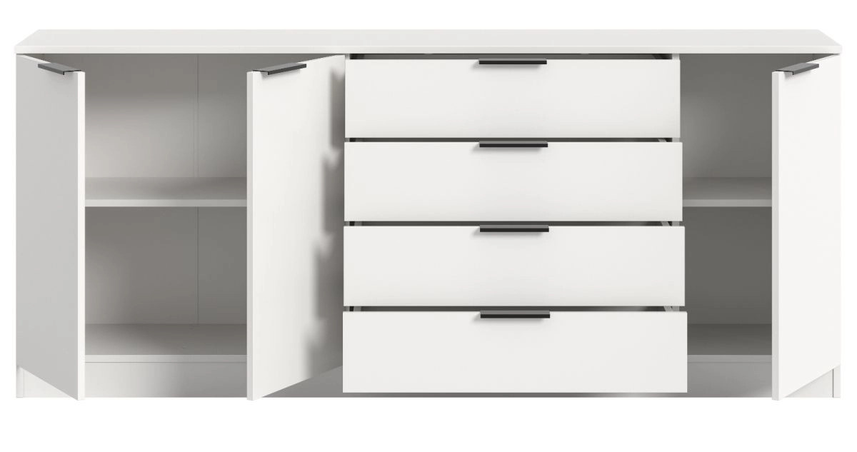 Sideboard Swan von Inn.Furn in Weiß, modern und matt, Breite: 185 cm, Höhe: 80 cm - Bild 2