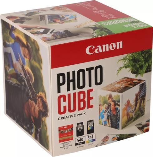 Canon Photo Cube Creative Pack Tintenpatronen und Papierkit für PIXMA TS5150 und TS5151, Mehrfarbig (Schwarz, Cyan, Magenta, Gelb, Grün) - Bild 1