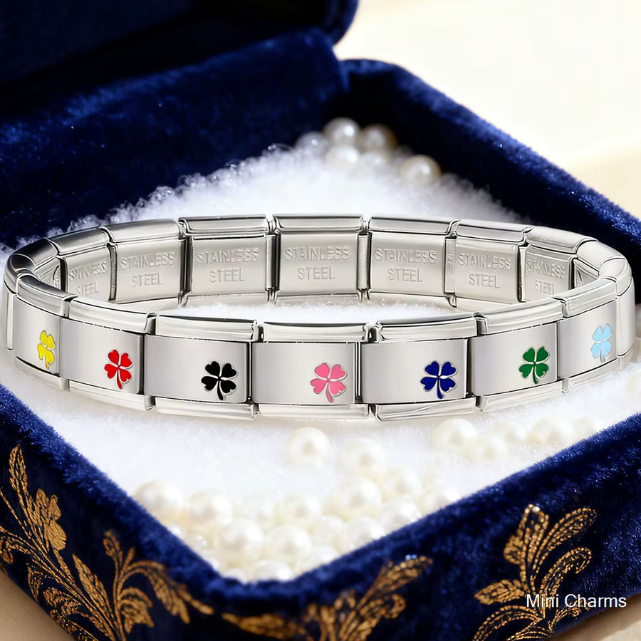 Charm Kette Edelstahl, Bunt, Unisex - Bild 2