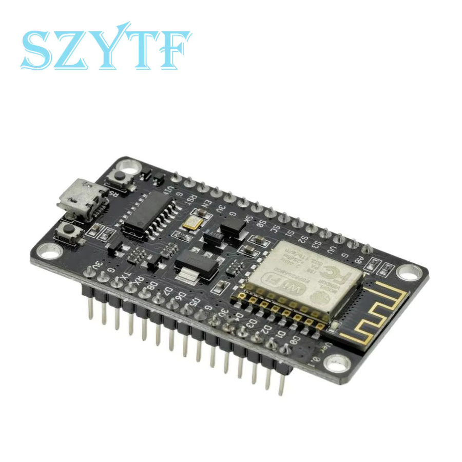SZYTF NodeMCU ESP8266 WLAN-Modul IoT Entwicklungsboard mit USB-C und Micro-USB Schnittstelle, Schwarz - Bild 2