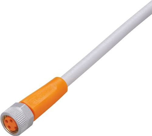 Ifm Electronic Anschlussleitung EVW070 Buchse gerade, 3-polig, grau, 10 m - Bild 1