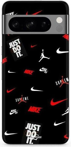 MANIACASE Schutzhülle für Google Pixel 8 Pro im Nike Jordan Design in Weiß, Rot und Schwarz - Bild 1