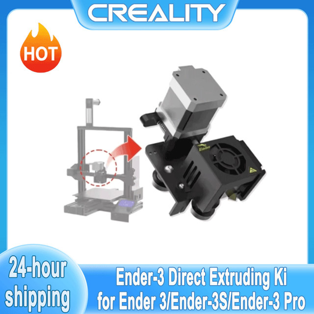 Creality Direct Drive Extruder Kit für Ender 3 und Ender 3 Pro in Schwarz mit verbessertem 42-40 Schrittmotor und Hotend für 1,75mm FDM-Drucker - Bild 1