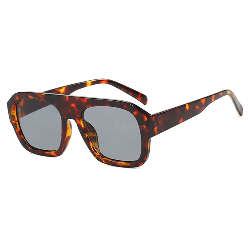 GEVE Sonnenbrille, Quadratisch, Vollrand, Kunststoff, Braun, Damen - Bild 3