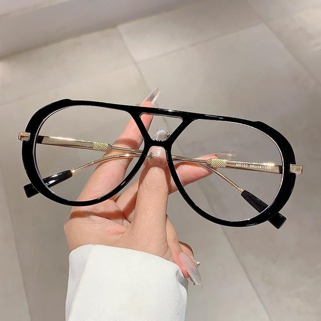 Aoron Glasses Sonnenbrille Aviator, Vollrand, Metall, Multicolor, Damen - Bild 1