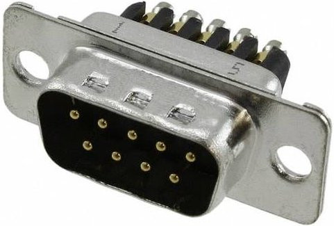 Amphenol L717DE09PST Steckverbinder in Silber - Bild 1