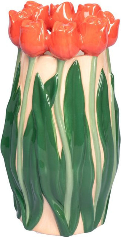 3D-Vase Tulpen von viva domo aus Keramik in mehrfarbigem Design - Bild 1