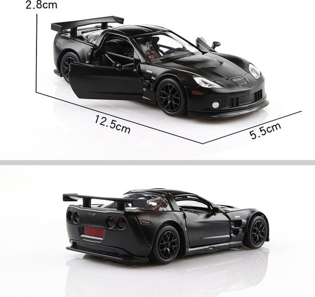 Kid Actor Paradise Chevrolet Corvette C6-R Racing RMZ City, Spielzeugfahrzeug, 1:36, Metall, Schwarz - Bild 1