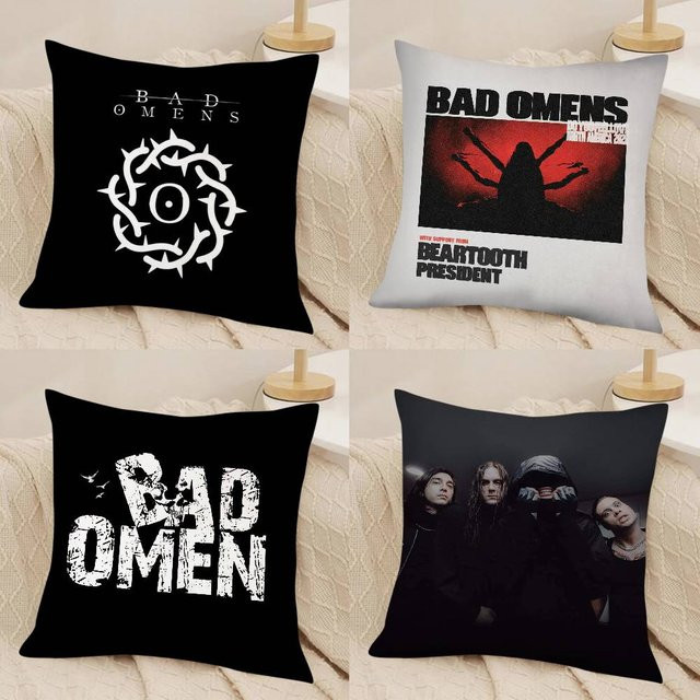 Kayou BAD Omen Cartoon-Charakter Kissenbezug, quadratisch, B/B/B: 40 x 40 x 40 cm - Bild 1