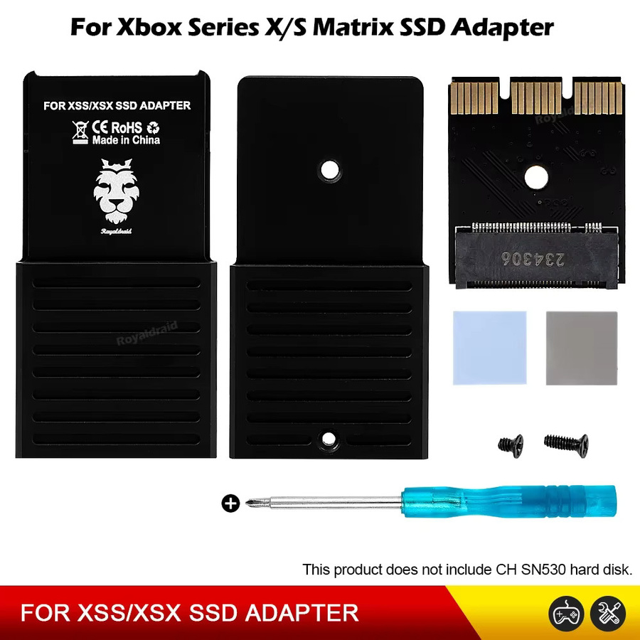 HeroAngel Matrix SSD Adapter für Xbox Serie X/S, M.2 NVMe 2230 PCIe 4.0 Konvertierungsbox, Schwarz - Bild 2