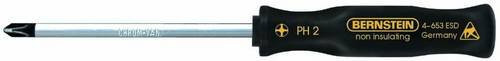 Bernstein Tools für Electronics 4-653 Werkstatt Kreuzschlitz-Schraubendreher PH 2 in Schwarz - Bild 1