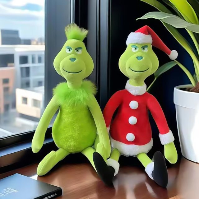 Bandai Plüschmonster in Grün als bezaubernde Anime-Figur für Kinder und als Weihnachtsdekoration - Bild 1