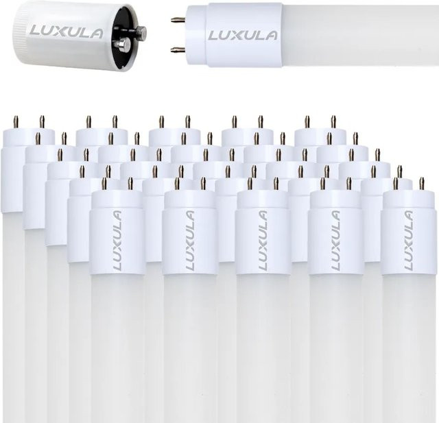 LUXULA 25er-Set LED Röhren T8 22W 6000K Kaltweiß 150 cm G13 Fassung inklusive Starter und Überbrückung aus Nanokunststoff - Bild 1