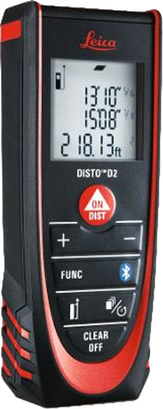 Leica DISTO D2 Laser-Entfernungsmesser Schwarz mit 100 m Reichweite - Bild 2