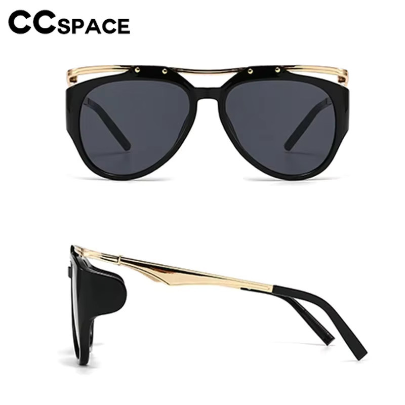 CCspace Sonnenbrille, oval, Vollrand, schwarz, Damen - Bild 5