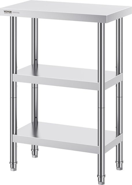 Buying Solutions MB Edelstahl Lebensmittelvorbereitungstisch Kommerzielle Küchenarbeitsplatte, Farbe: Silber - Bild 1