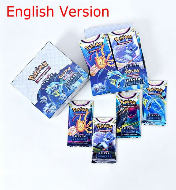 Bandai Pokémon Sword Shield Silver Tempest Booster-Packs, Sammelkarten, Englisch - Bild 1
