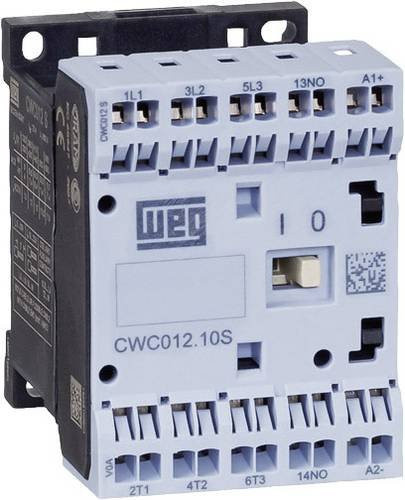 WEG Schütz CWC07-01-30C03S mit 3 Schließern, 3kW, 24 V/DC, 7A und Hilfskontakt, Grau - Bild 1