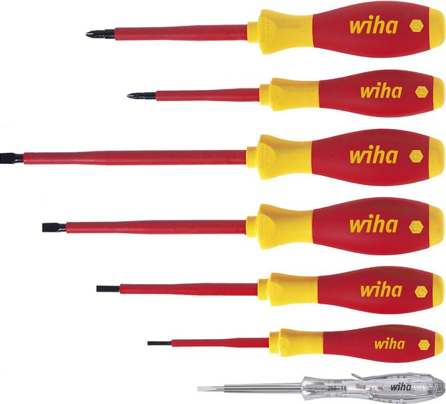 Wiha SoftFinish electric VDE Schraubendreher-Set, 7-teilig, Schlitz und Phillips - Bild 1