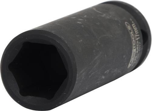 KS Tools 1/2" Sechskant-Kraft-Stecknuss lang 17mm aus Chrome-Molybdän in Schwarz - Bild 1