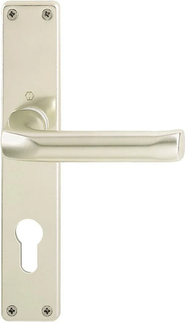Hoppe Schild-Garnitur London aus eloxiertem Aluminium in Silber PZ-72 - Bild 1