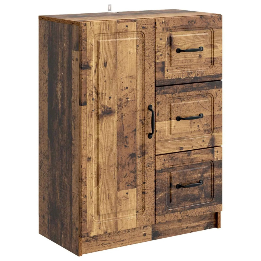 vidaXL Sideboard Altholz in Braun aus Holzwerkstoff für Wohnzimmer und Essbereiche, B/T/H: 66 x 34,5 x 87 cm - Bild 2