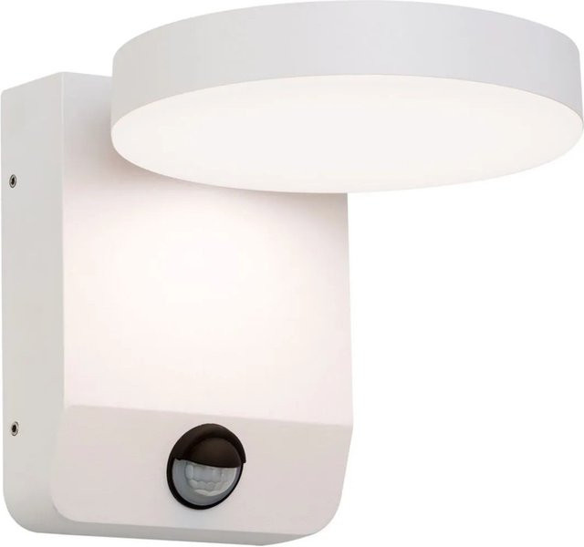 Orion Leuchten LED Außen Wandleuchte mit Bewegungssensor in Weiß, 2700K Warmweiß, 1800lm, 21W, IP54 - Bild 1