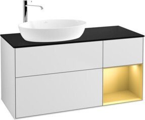 V&B Waschtischunterschrank Finion in Weiß lackiert, Breite: 120 cm, Tiefe: 50,1 cm, Höhe: 50,1 cm - Bild 1