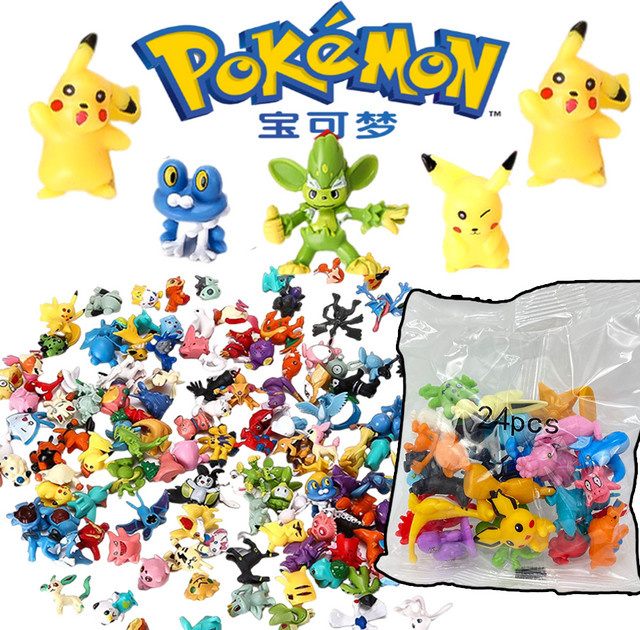 Bandai Pokémon Mini Figuren, 144-teiliges Set, Bunt / Mehrfarbig - Bild 1