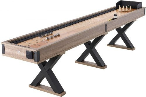 VEVOR 2-in-1 Shuffleboard und Bowling Kombispielset mit 11,5 Fuß kratzfestem Spielfeld und Zubehör - Bild 1