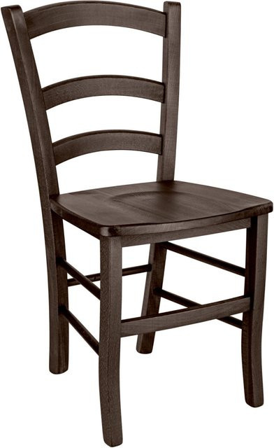 PULSIVA Holzstuhl Herakles 2 Standard aus Buche, dunkelbraun, 2er Pack, B/T/H: 43 x 49 x 87 cm - Bild 1