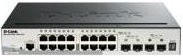D-Link SmartPro DGS-1510-20 L3 Managed Switch in Grau mit 16 x 10/100/1000 Ethernet/LAN Ports, 2 x Gigabit SFP und 2 x 10 Gigabit SFP+ für Desktop oder Rackmontage - Bild 1
