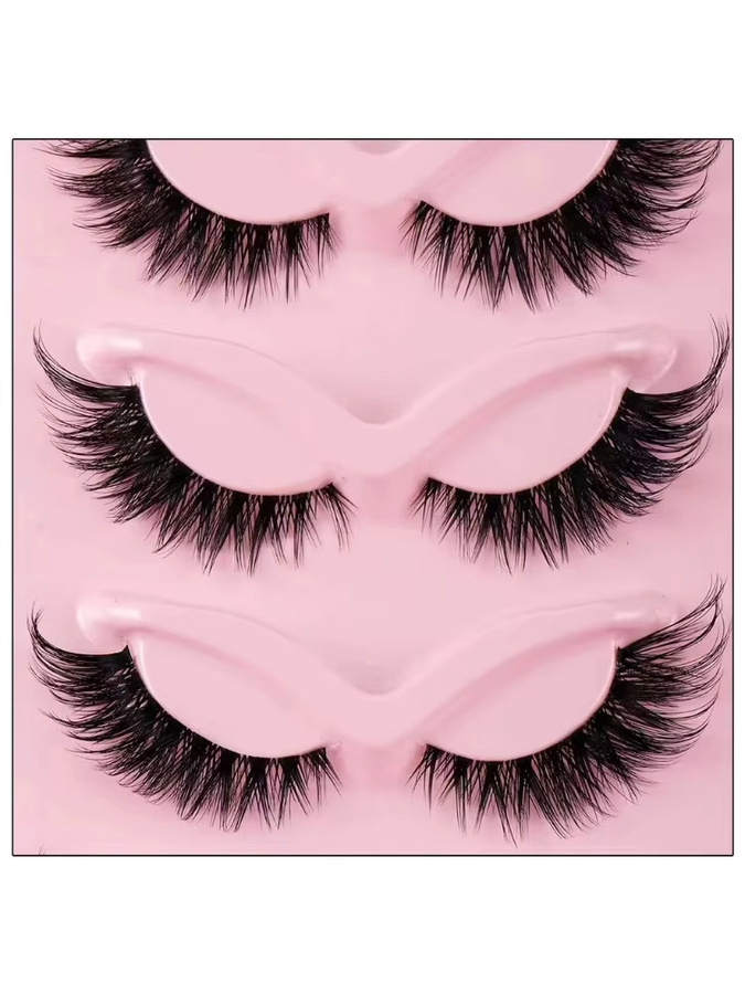 CNKESS Künstliche Wimpern Katzenaugen-Look, 5 Paar, Unisex - Bild 5
