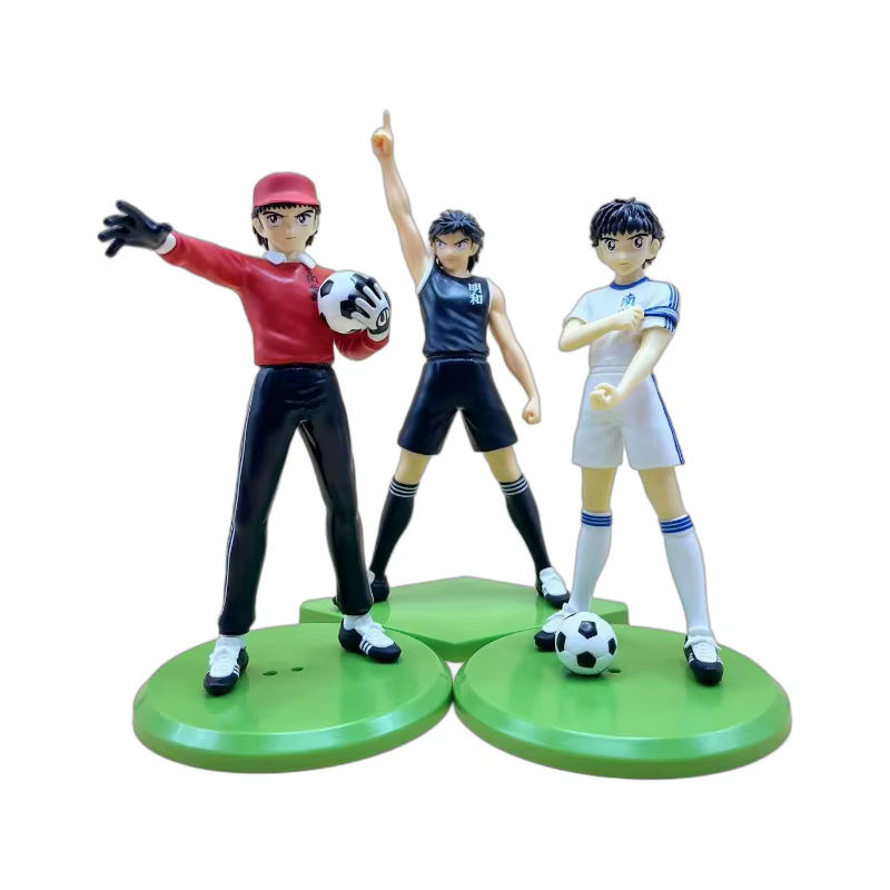Bandai Anime Captain Tsubasa Action Figuren Ozora Tsubasa und Genzo Wakapo Sammlerstücke aus Kunststoff in Mehrfarbig - Bild 2
