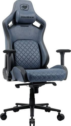 Cougar Defensor S Gaming-Stuhl in Blau/Schwarz mit Memory-Schaum und lederähnlichem Stoff - Bild 1