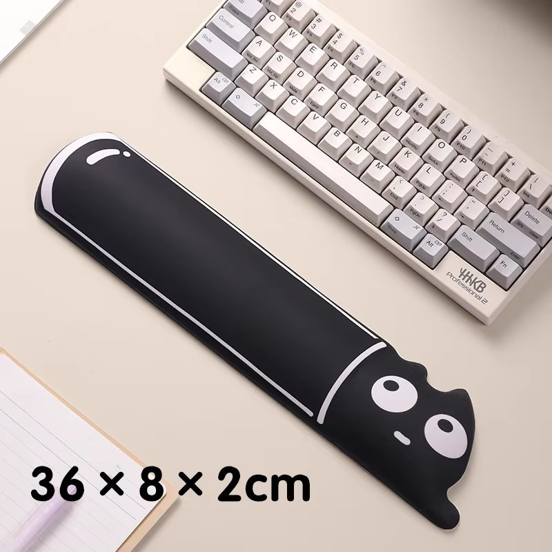 Ergonomisches Mauspad mit Tastatur-Handgelenkauflage aus Memory-Schaum und Silikon in Schwarz - Bild 4