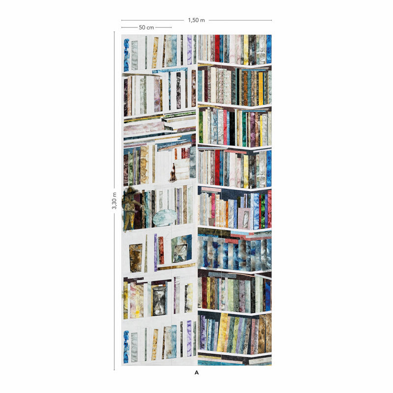 Isidore Leroy Tapete Bibliothèques Original Panel A in Mehrfarbig - Bild 3