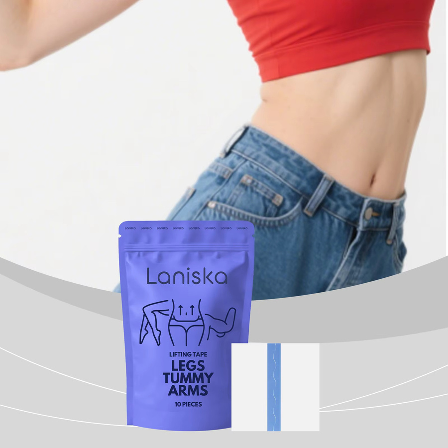 Laniska Lifting-Aufkleber für Gesicht und Körper, 10 Stück - Bild 2