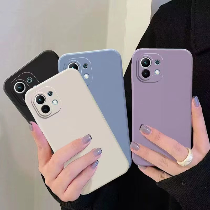 Ultradünne Flüssigsilikonhülle für Xiaomi Mi 11, 11T, 12, 12T, 12S, 12X, 10T Pro und Mi 11 Lite NE 5G in Weiß - Bild 3