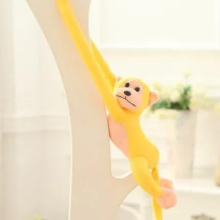 Binchi Fitness Affen-Plüschtier, Stoffpuppe, gelb, 70cm - Bild 1