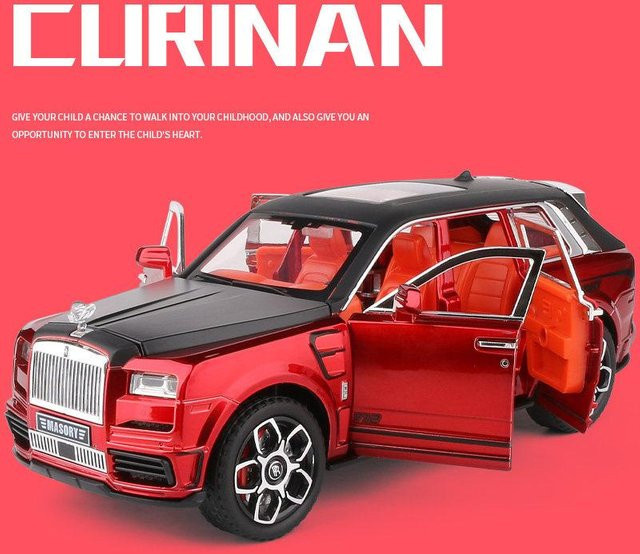 Linyi toy car Rolls Royce Cullinan Masory Suv, Modellauto, 1:24, Metall, mit Licht und Sound, ab 18 Jahre - Bild 1