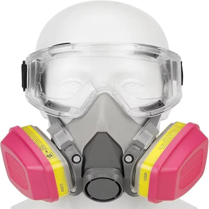 6200 Atemschutzmaske Halbmaske zum Schutz vor Staub, Gas und organischen Dämpfen für Malerarbeiten und Sprühen - Bild 4