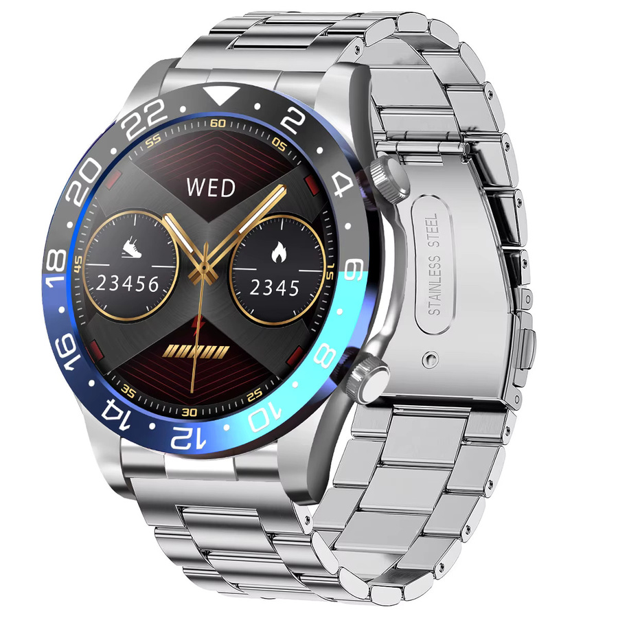 Smartwatch für Herren von rollstimi mit 1,43 Zoll HD AMOLED-Bildschirm, Bluetooth-Anruf, Herzfrequenz- und Schlafüberwachung in Schwarz oder Silber - Bild 7