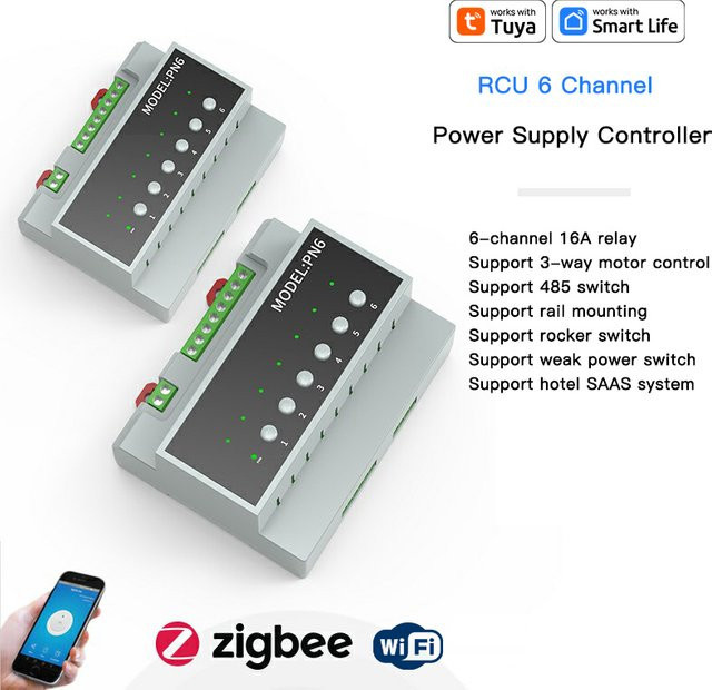 Tuya Smart Zigbee WIFI 16A Relais Schalter Modul zur Fernsteuerung von Geräten 110 V-240 V - Bild 1